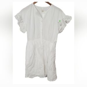 La Vie Rebecca Taylor Laced Eyelet White Dress *flaw*